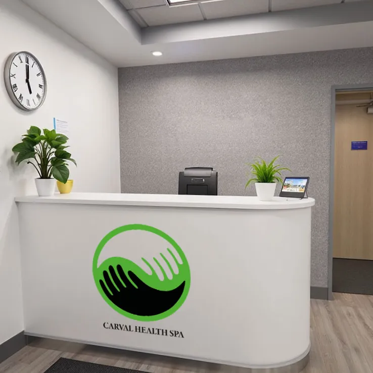 Carval Health Spa Reception Desk in Business Bay