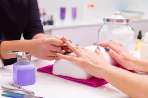 Manicure and Pedicure Spa Setting