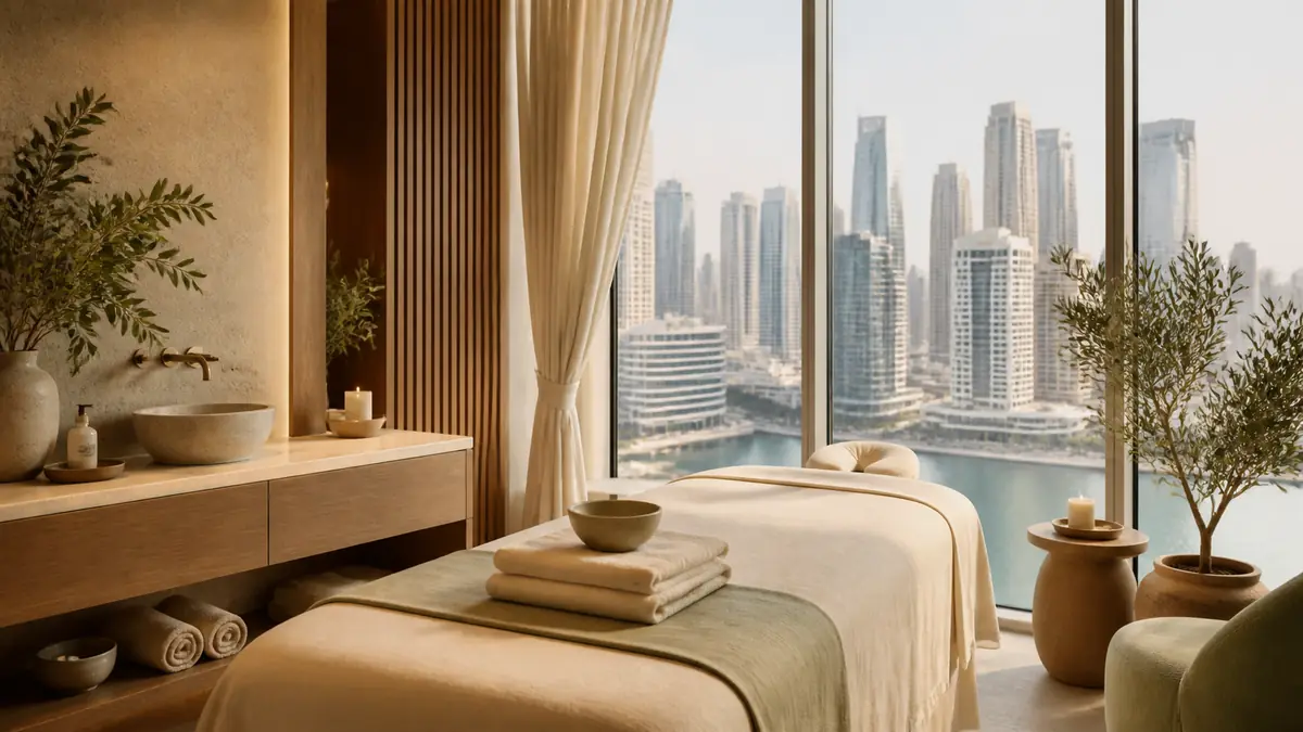 Spa in Business Bay Dubai – luxury spa treatment room